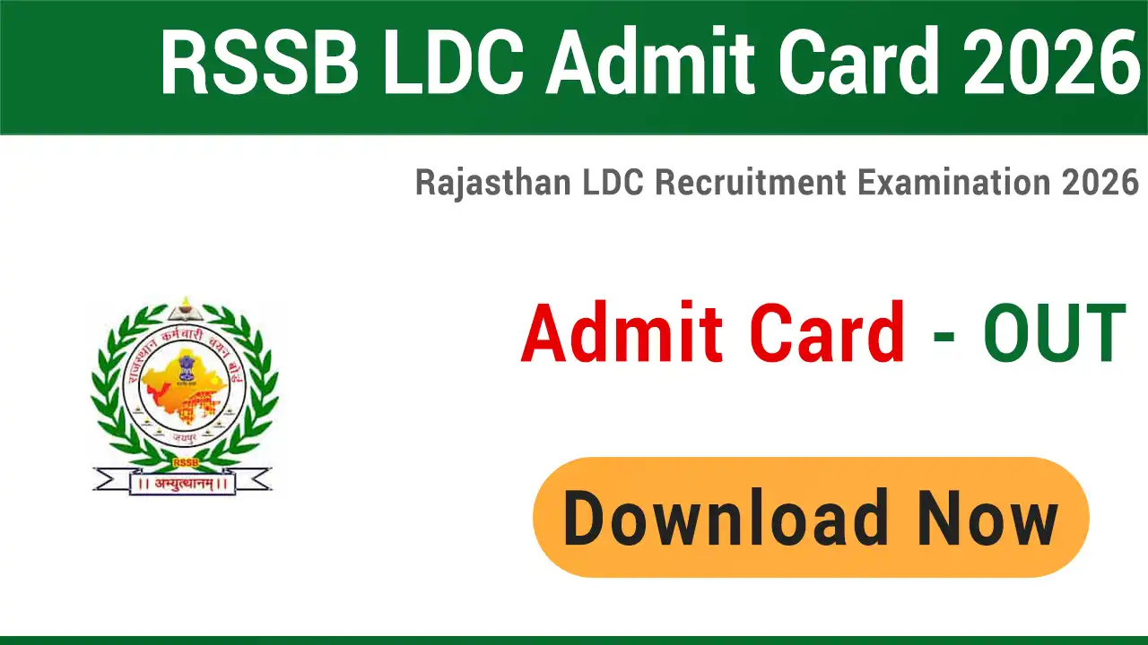 RSSB LDC Admit Card 2026