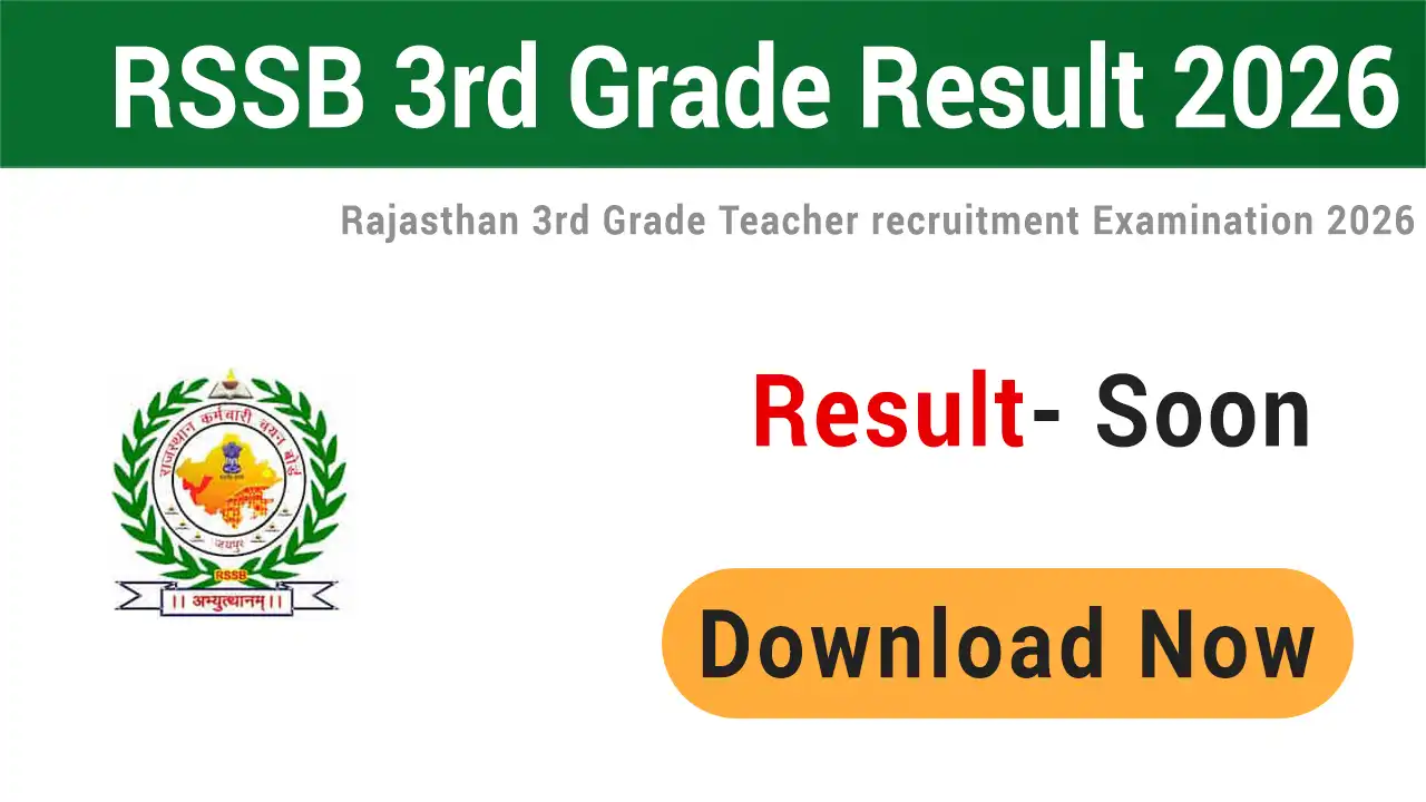 RSSB REET Mains 3rd Grade Result 2026