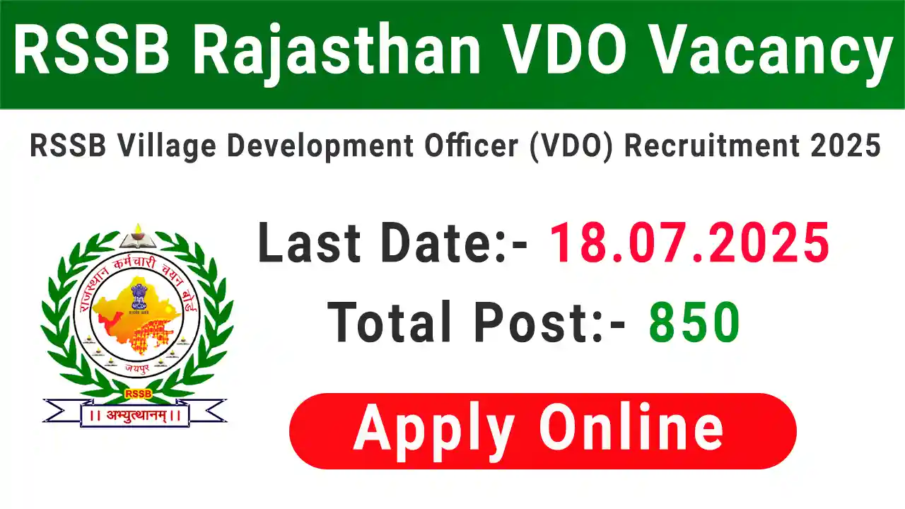 RSSB Village Development Officer Recruitment 2025