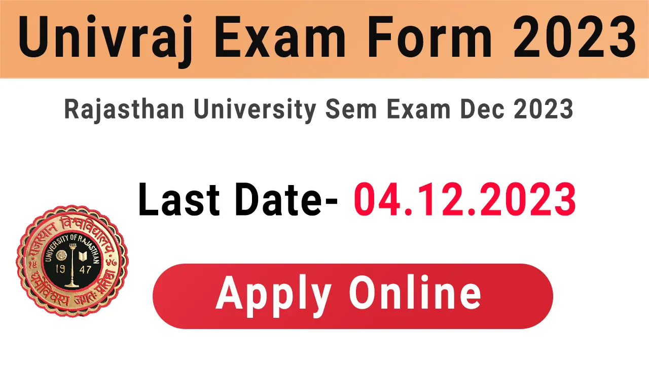 Univraj Exam Form 2023