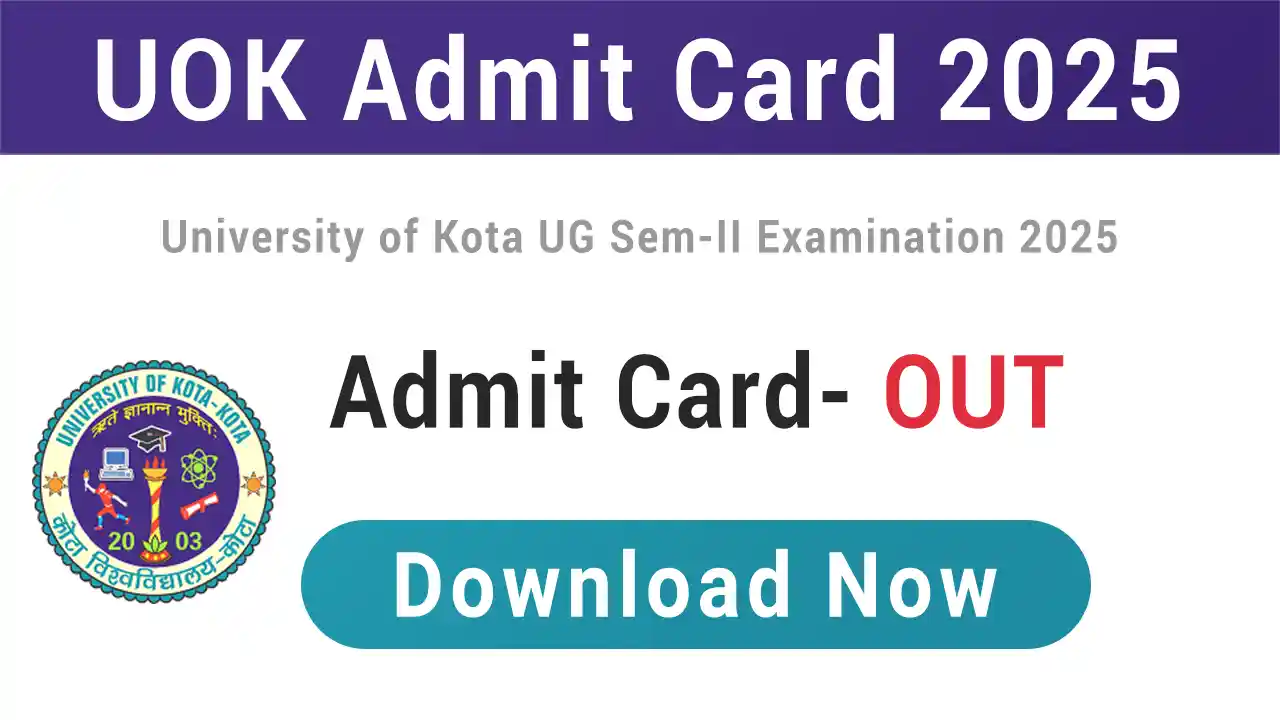 UOK Admit Card 2025