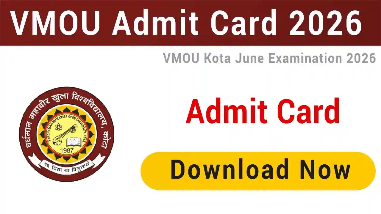 VMOU Admit Card 2026