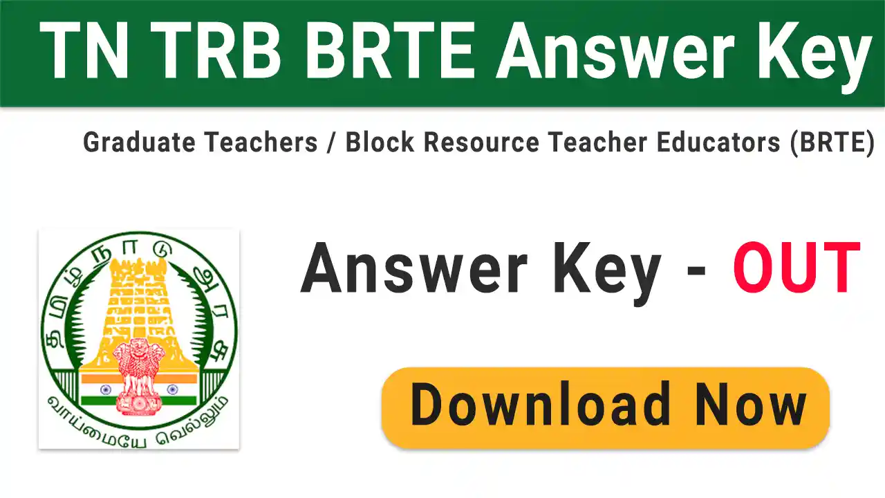 TN TRB BT BRTE Answer Key 2024