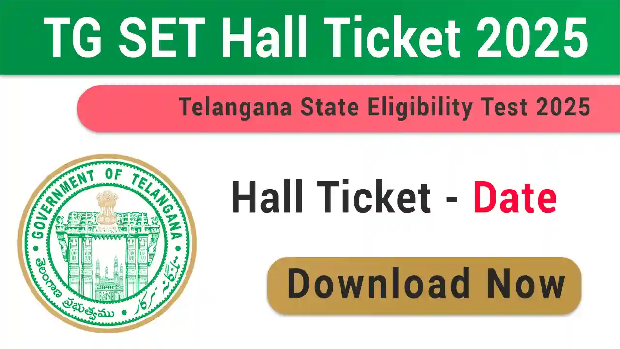 TG SET Hall Ticket 2025 Download