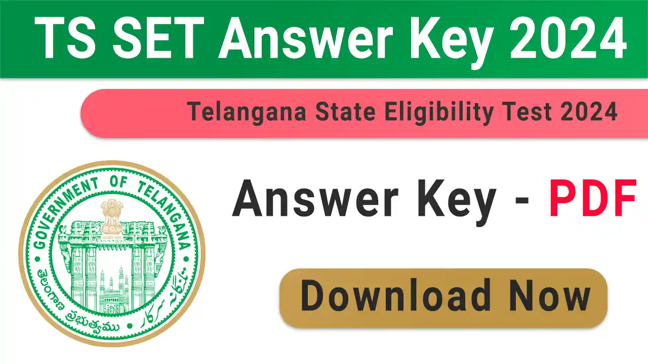 TS SET Answer Key 2024