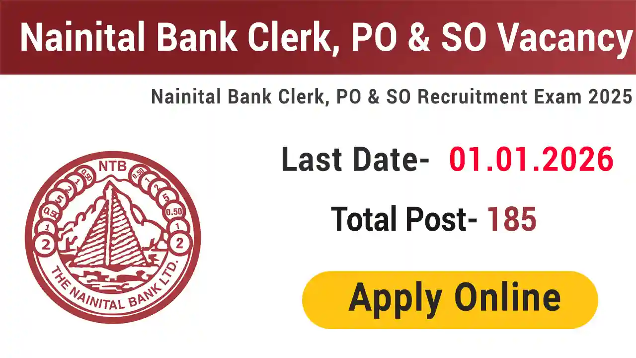 Nainital Bank Clerk PO SO Recruitment 2025