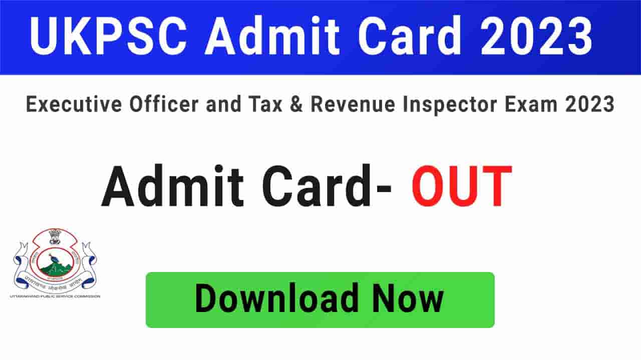 UKPSC Admit Card 2023