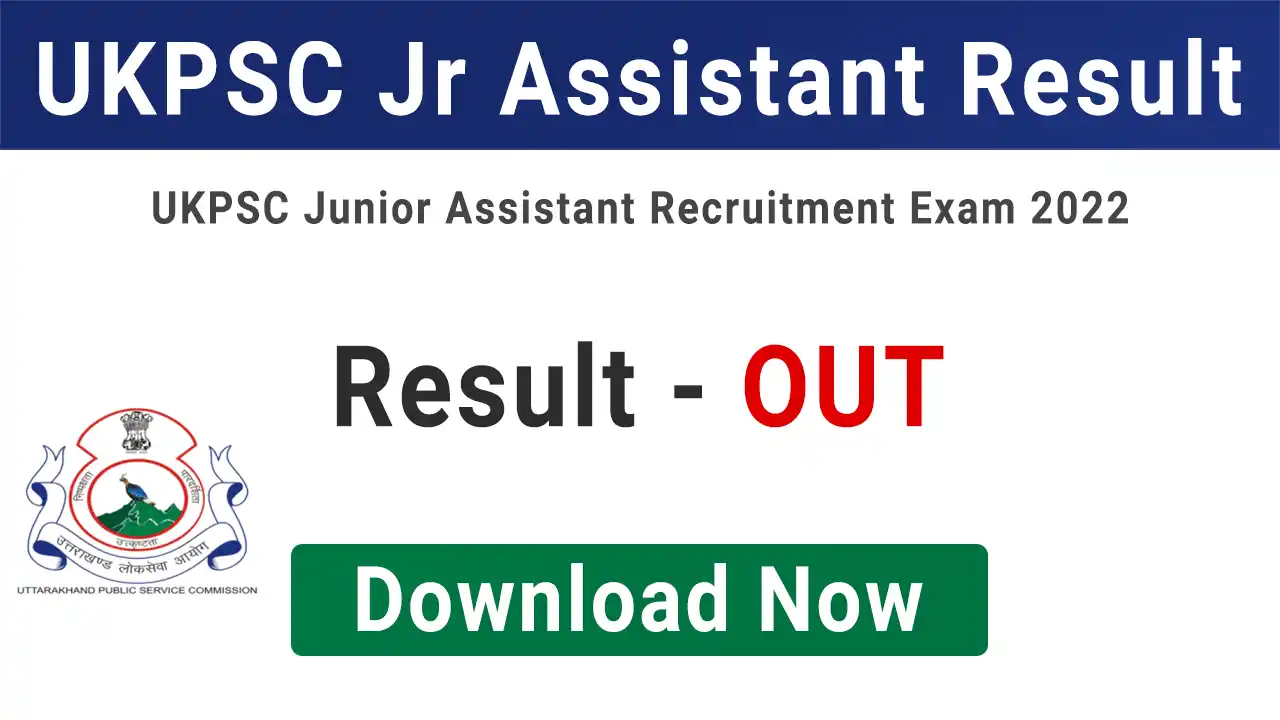 UKPSC Junior Assistant Result 2024