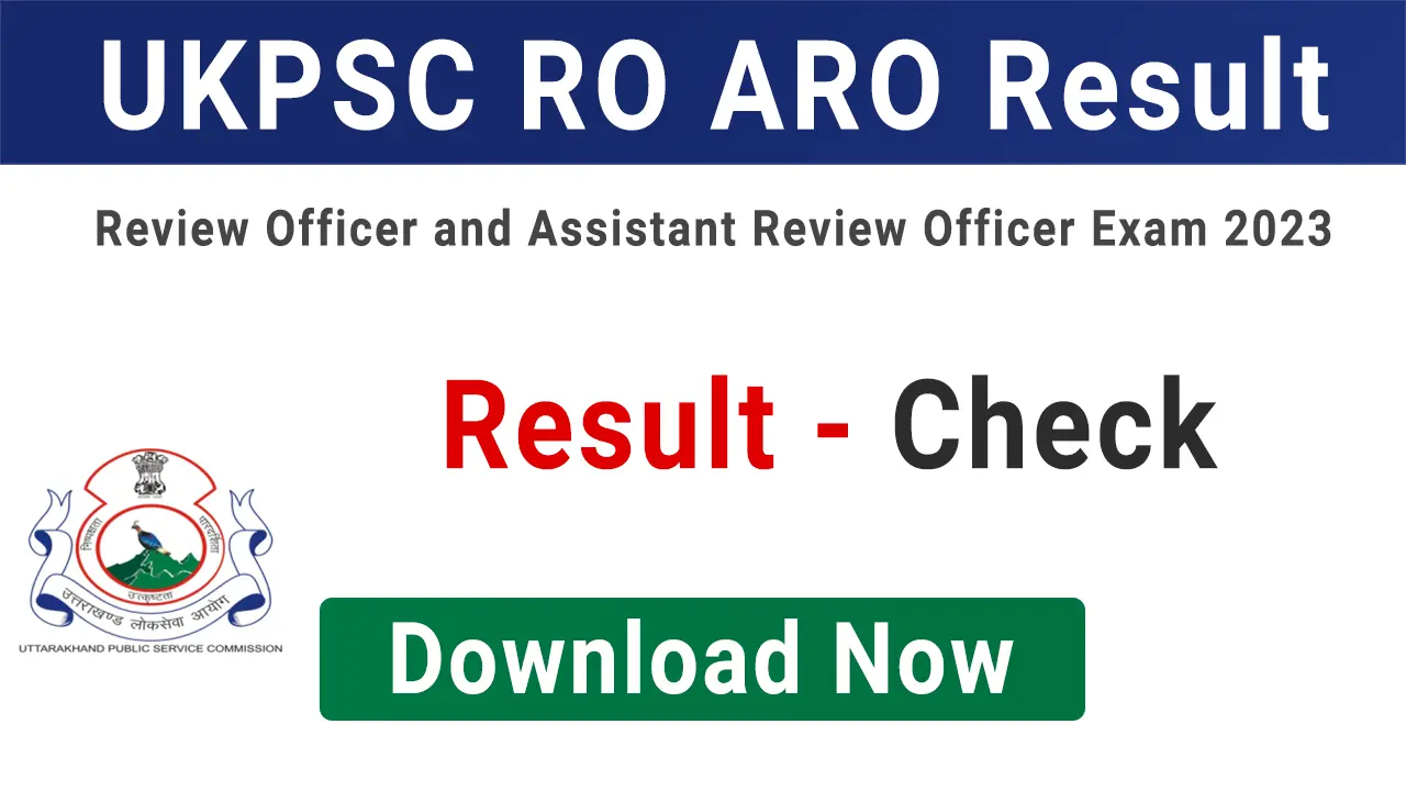 UKPSC RO ARO Result 2024