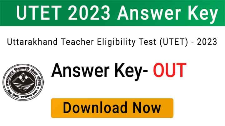 UTET Answer Key 2023