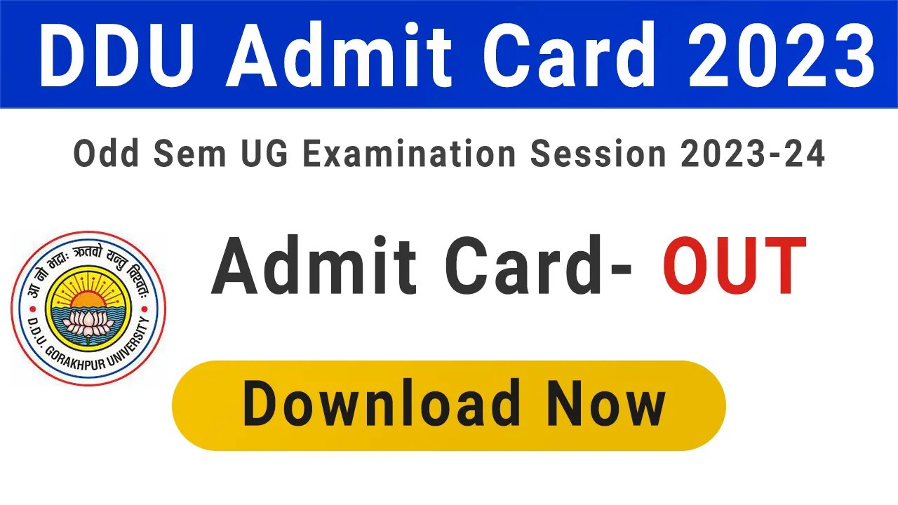 DDU Admit Card 2023