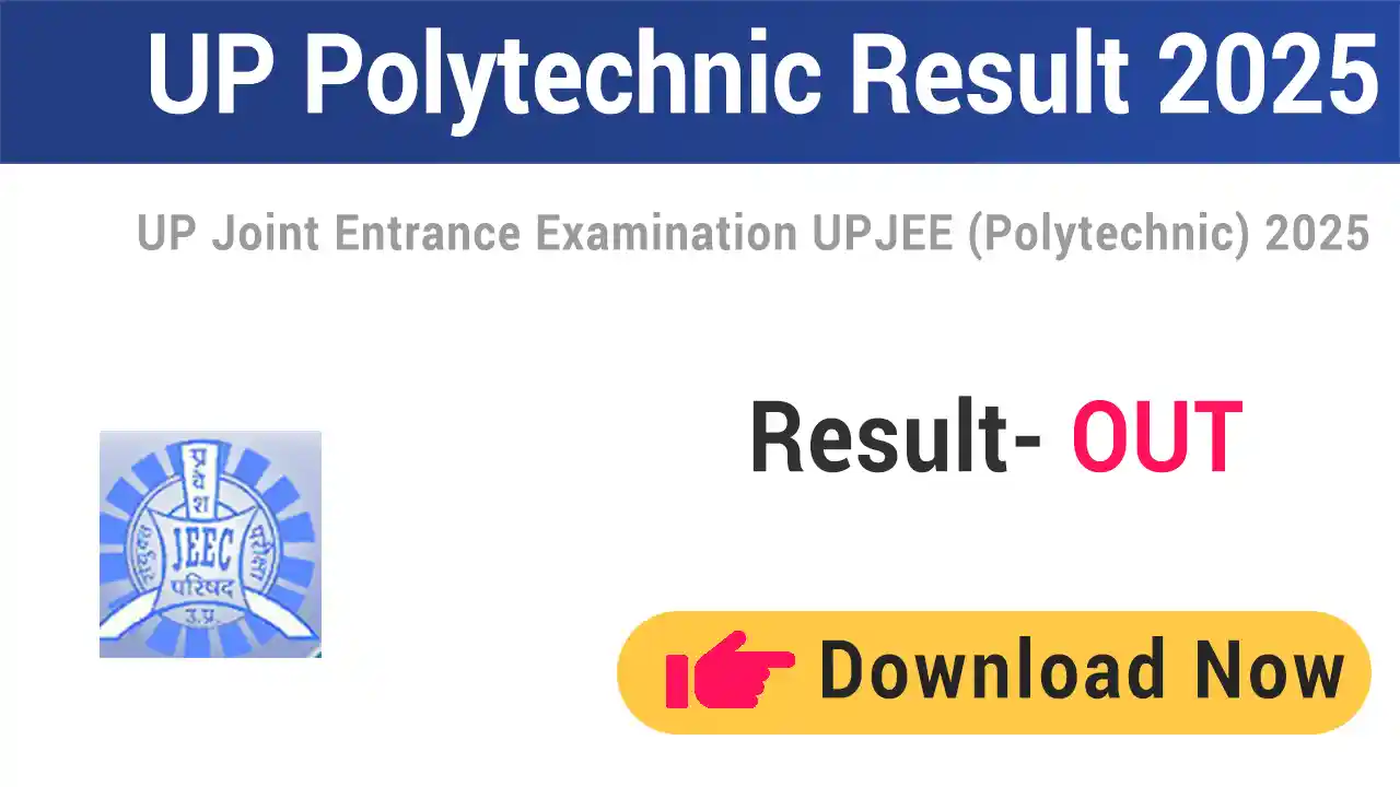 JEECUP UP Polytechnic Result 2025