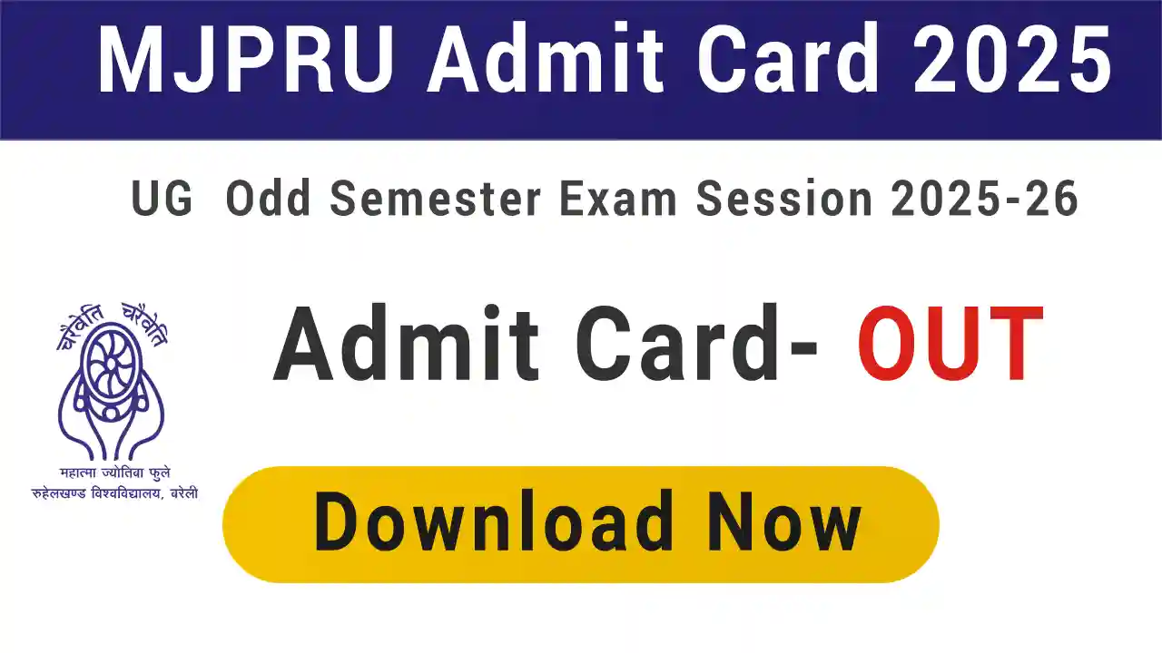 MJPRU Admit Card 2025