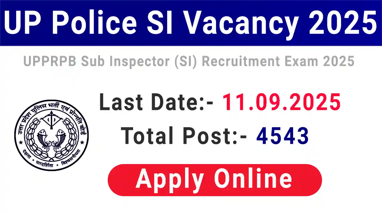 UP Police SI Vacancy 2025