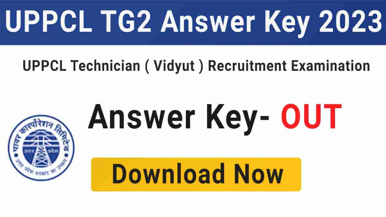 UPPCL TG2 Answer Key 2023