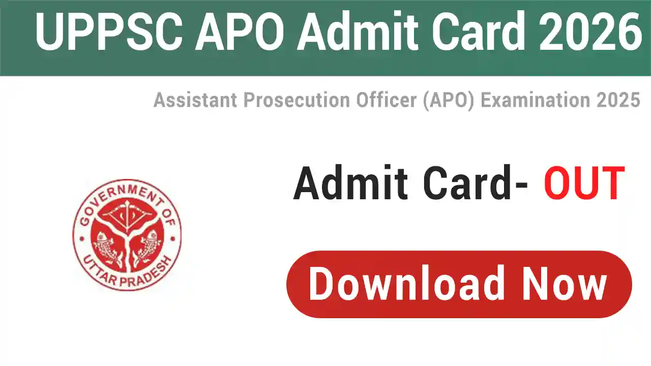 UPPSC APO Admit Card 2026 Download