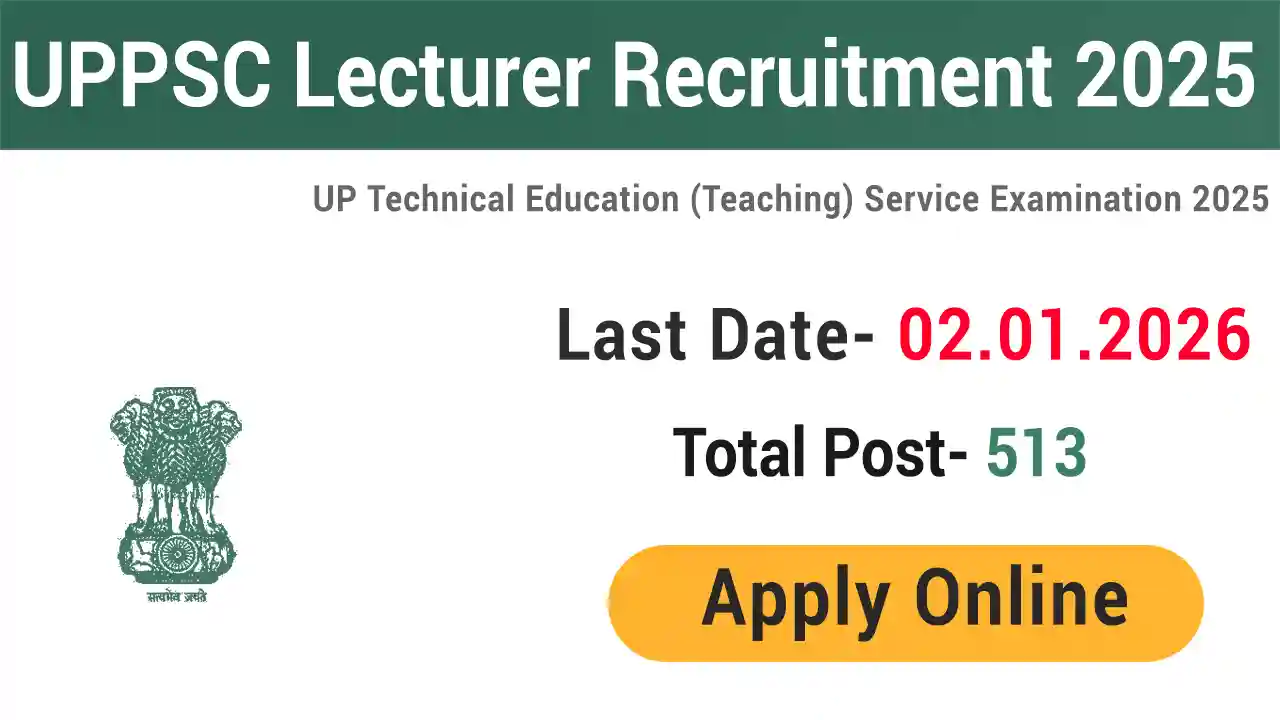 UPPSC Technical Education Service Exam 2025