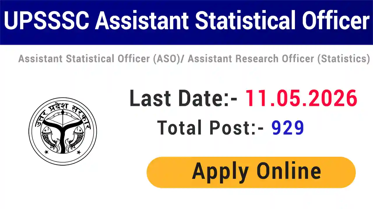 UPSSSC Assistant Statistical Officer Recruitment 2026