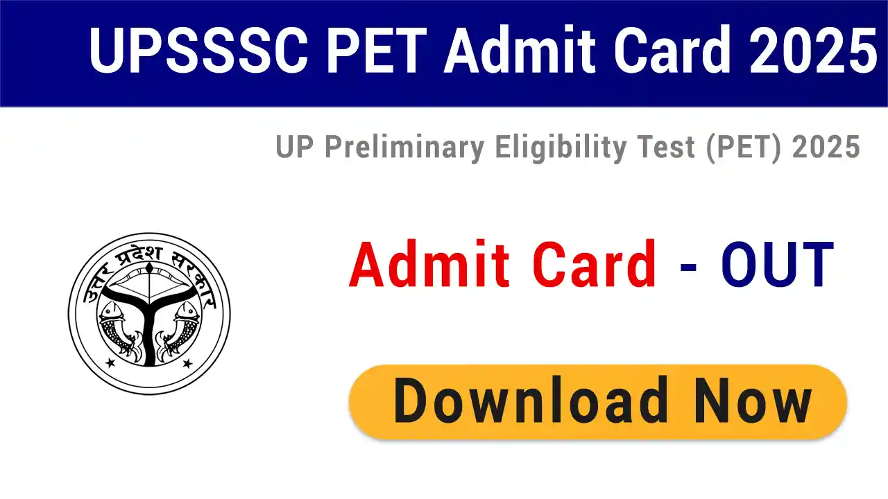 UPSSSC PET Admit Card 2025