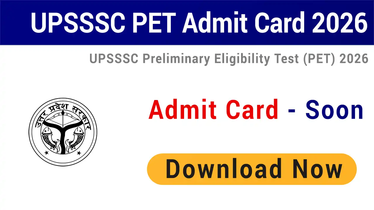 UPSSSC PET Admit Card 2026