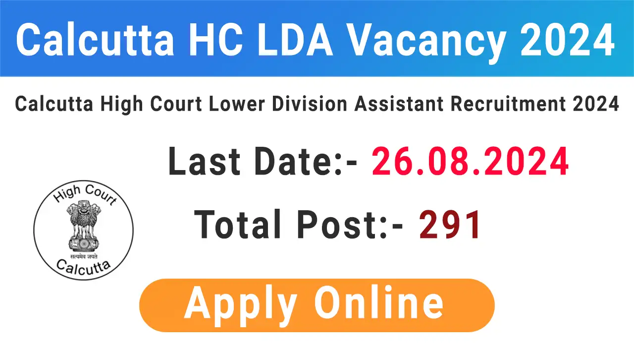 Calcutta High Court LDA Recruitment 2024