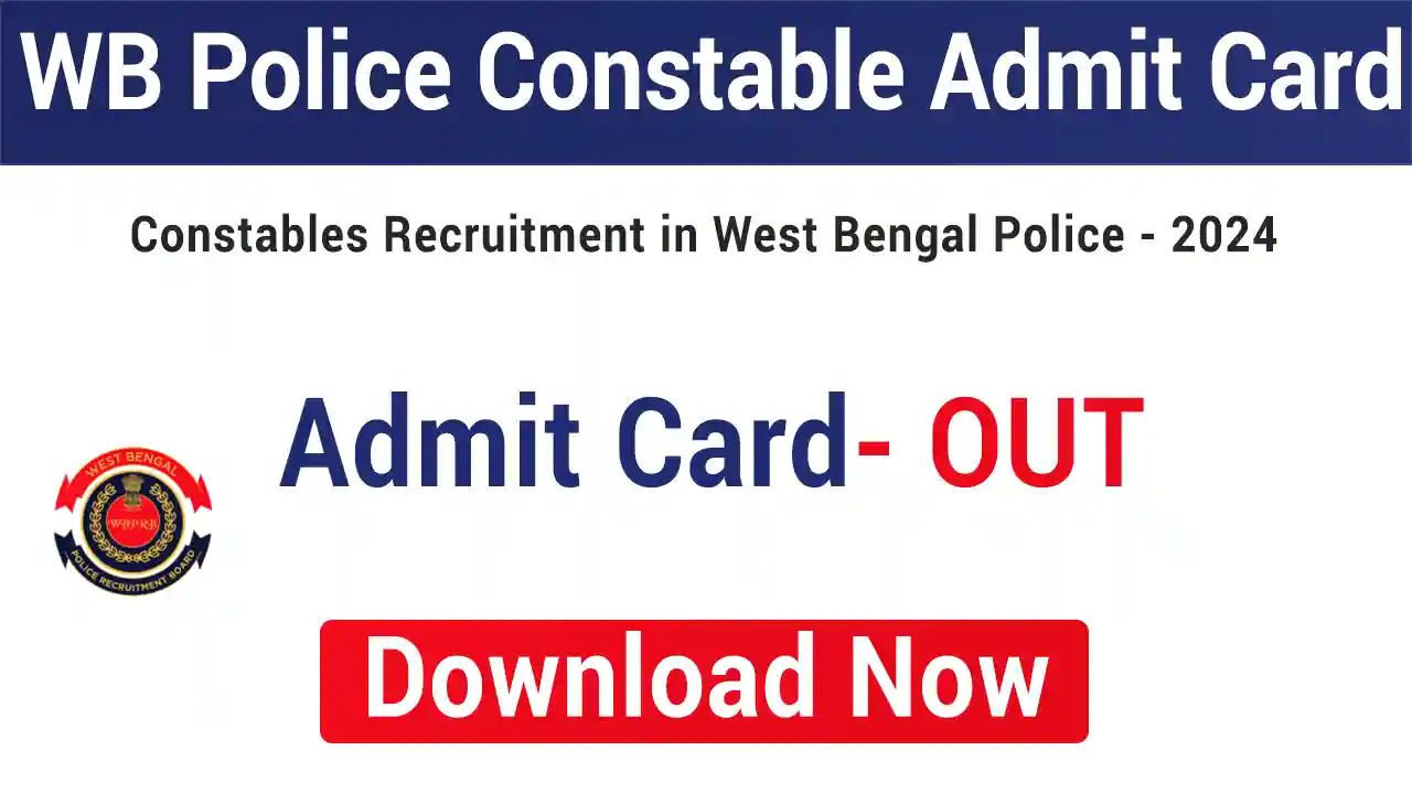 WBPRB WB Police Constable Admit Card 2025