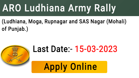 ARO Ludhiana Army Rally 2023