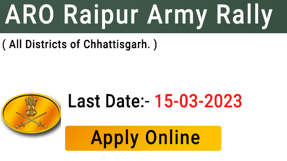 ARO Raipur Army Rally 2023