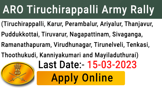 ARO Tiruchirappalli Army Rally 2023