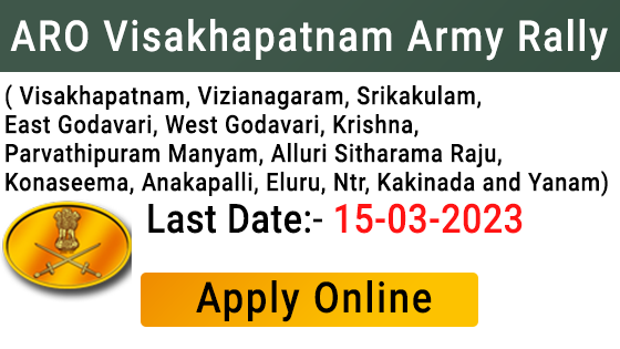 ARO Visakhapatnam Army Rally 2023