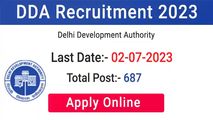 DDA Recruitment 2023