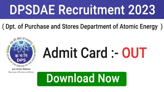DPSDAE Recruitment