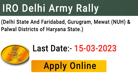 IRO Delhi Army Rally 2023