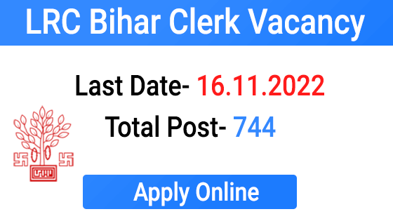 LRC Bihar Special Survey Clerk