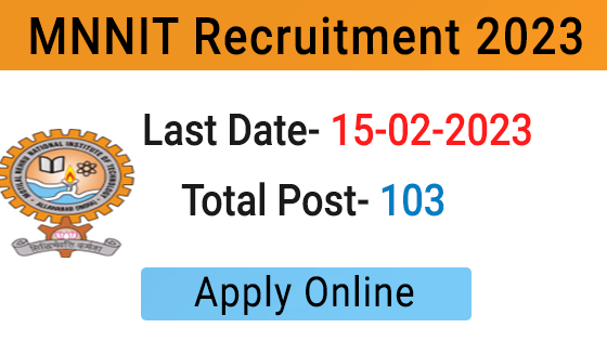 MNNIT Recruitment 2023