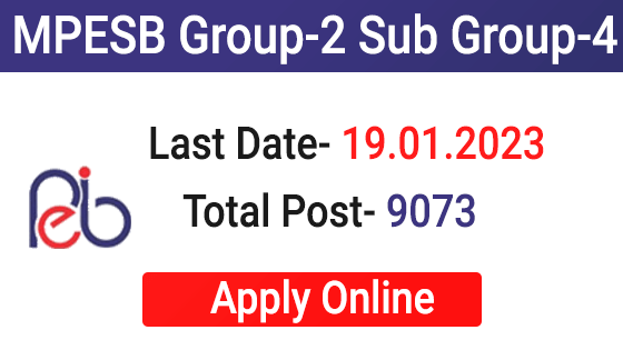 MPESB Group-2 Sub Group-4 Recruitment 2023
