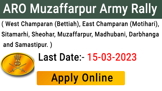 ARO Muzaffarpur Army Rally 2023