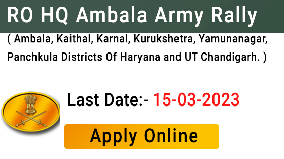 RO HQ Ambala Army Rally 2023