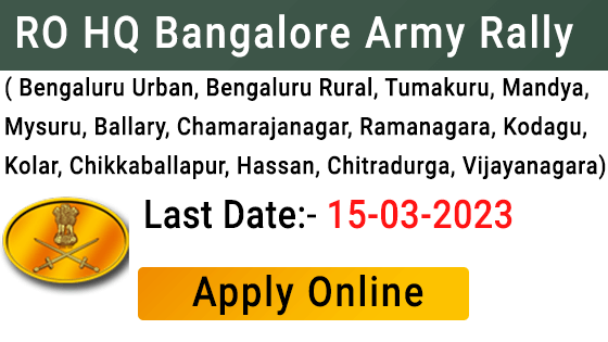 RO HQ Bangalore Army Rally 2023