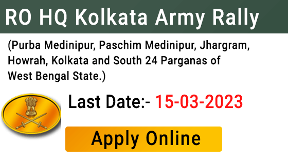 RO HQ Kolkata Army Rally 2023