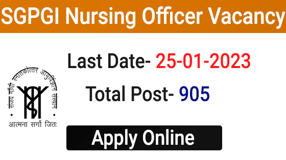 SGPGI Lucknow Nursing Officer