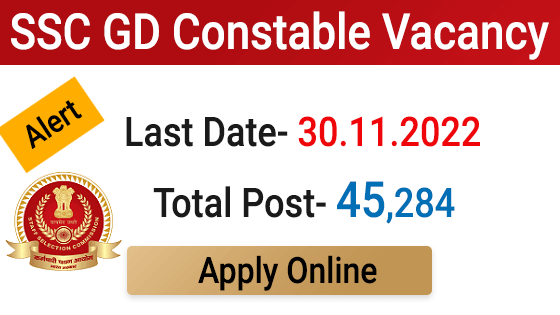 SSC GD Constable Vacancy