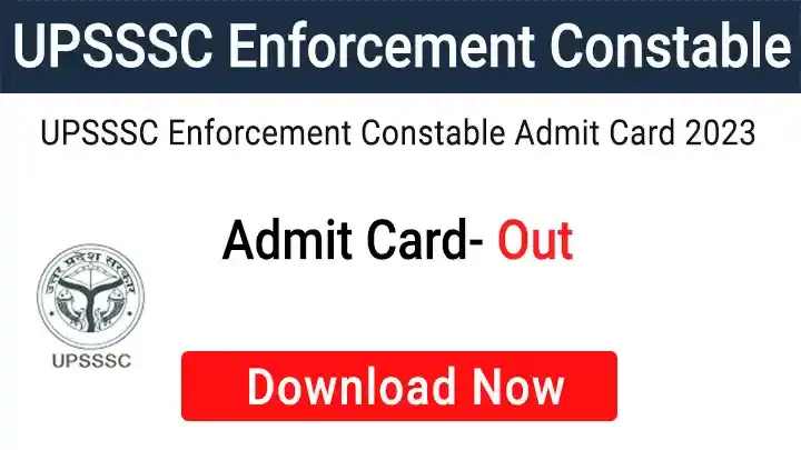 UPSSSC Enforcement Constable 2023