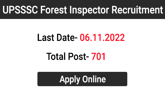 UPSSSC Forester Recruitment 2022