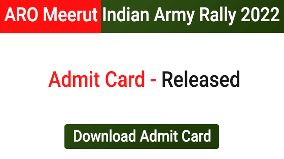 ARO Meerut Indian Army Recruitment Rally