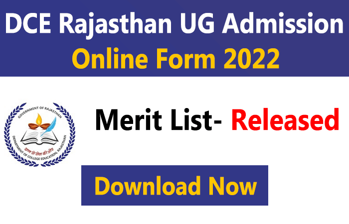 DCE Rajasthan UG Part I Admission