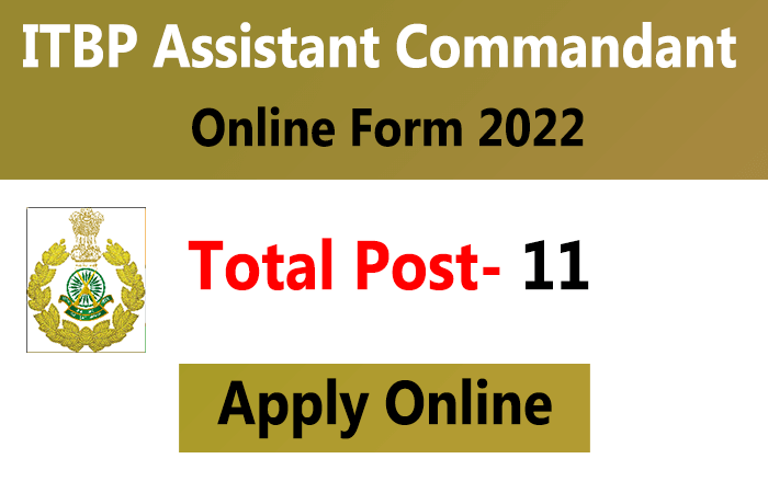 ITBP Assistant Commandant Recruitment